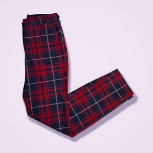 ZARA high waisted plaid pants